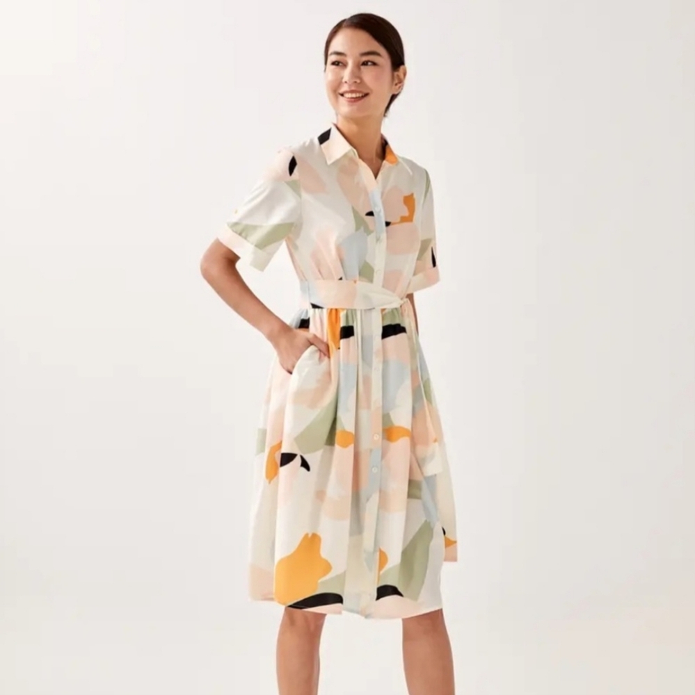 Ava Button Down Dress - Love, Bonito